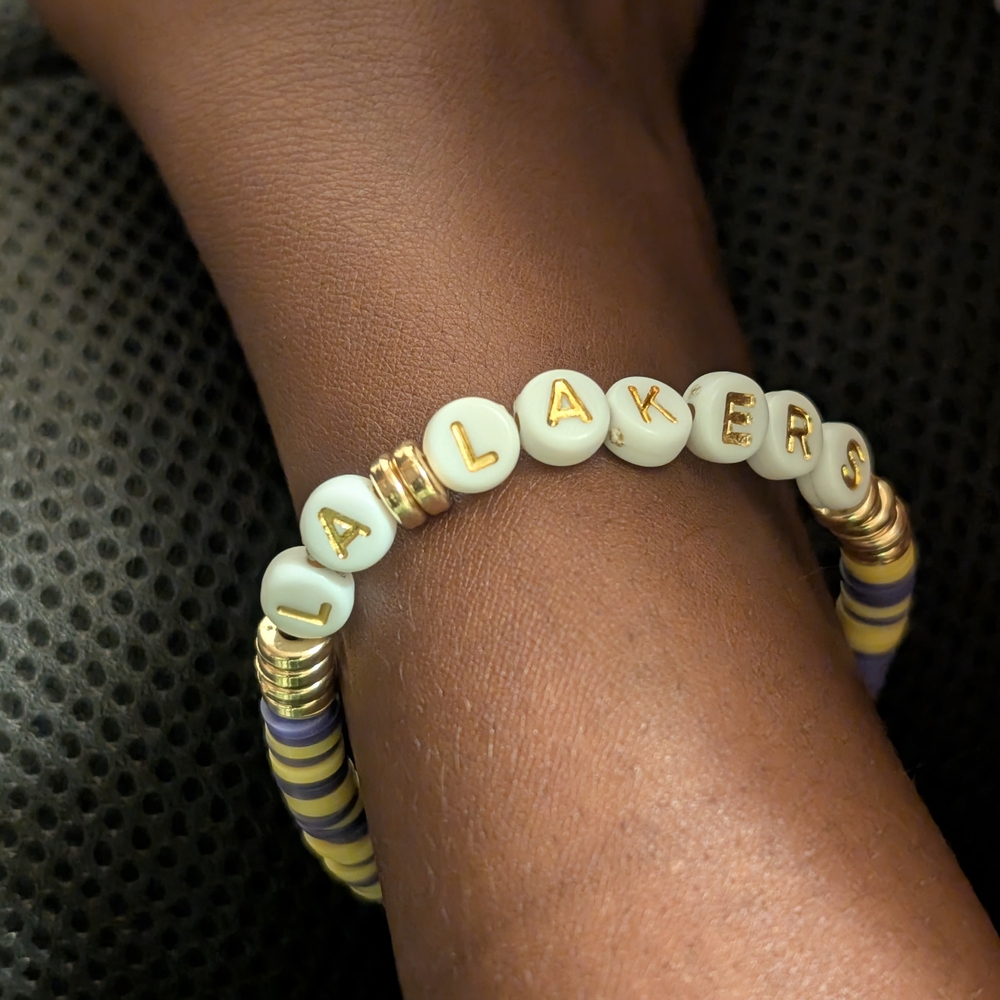 LA Lakers Handmade Bracelet